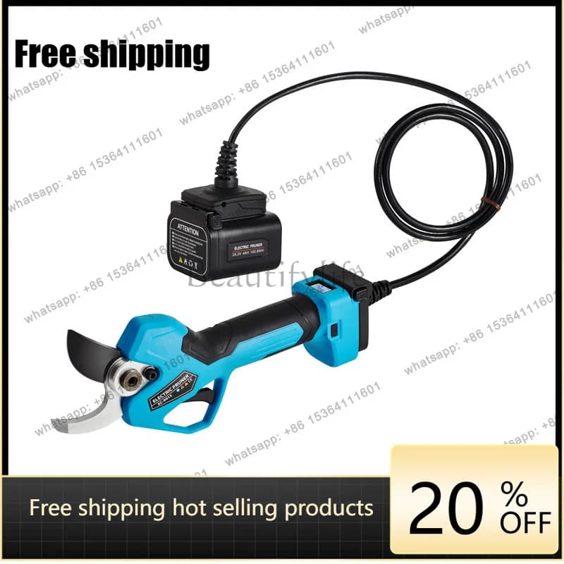 XX. Large diameter electric pruning shears Garden rechargeable pruning shears