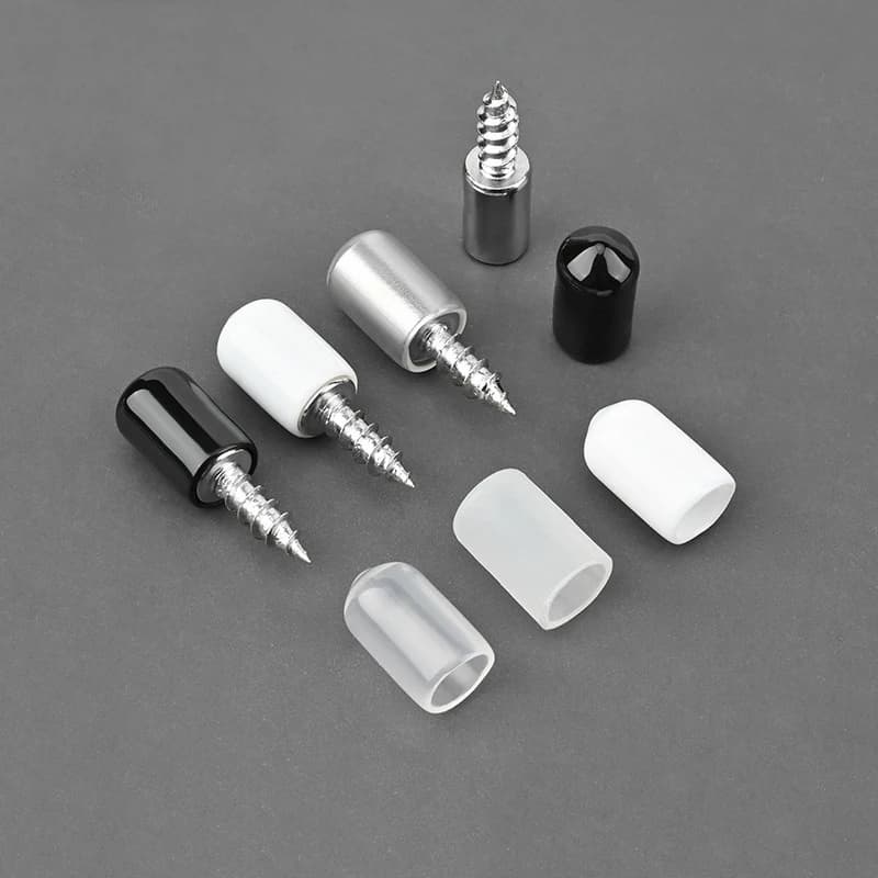 Cross Self Tapping Screw with Rubber Sleeve Cabinet Shelf Bracket Laminate Support Nail Layer Shelf Plate Holder Fixed Screw