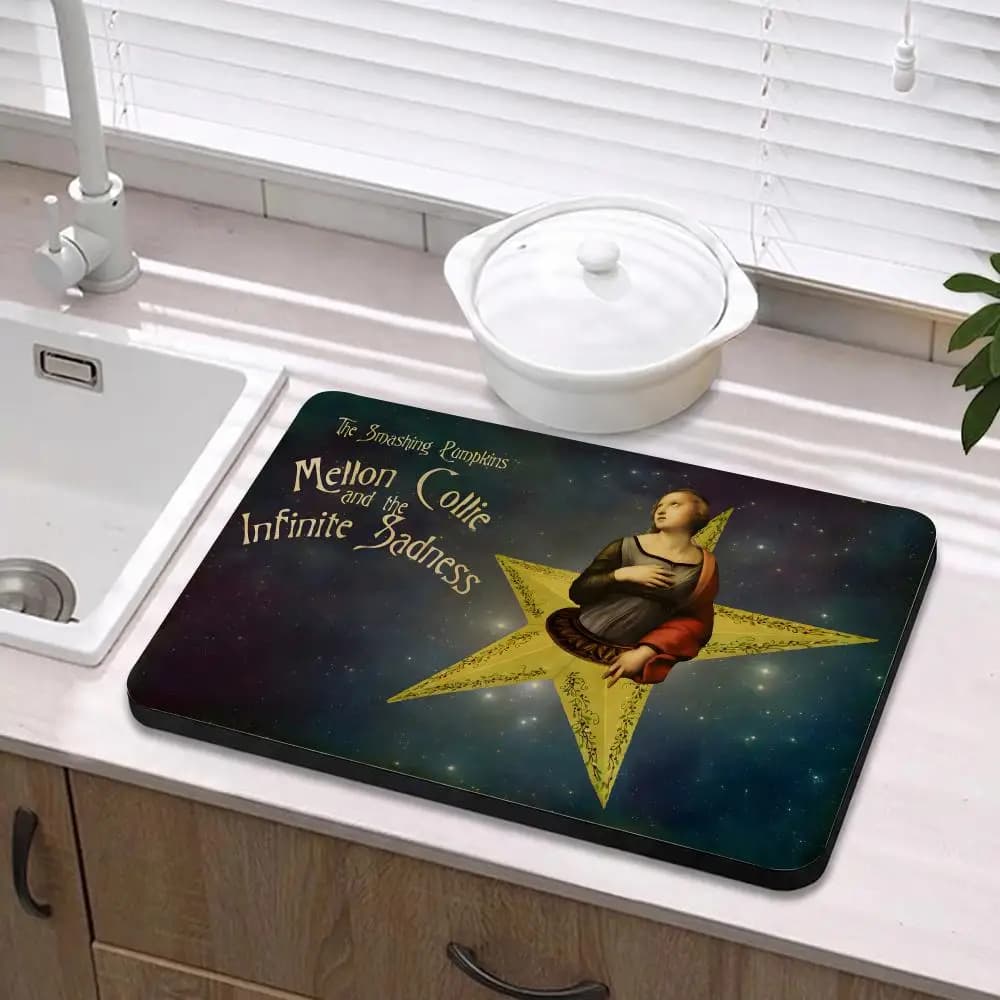 Ecological Mat in Diatomite Antibacterial and Antiodore for Kitchen and Bath Band T-The Smashing Pumpkins