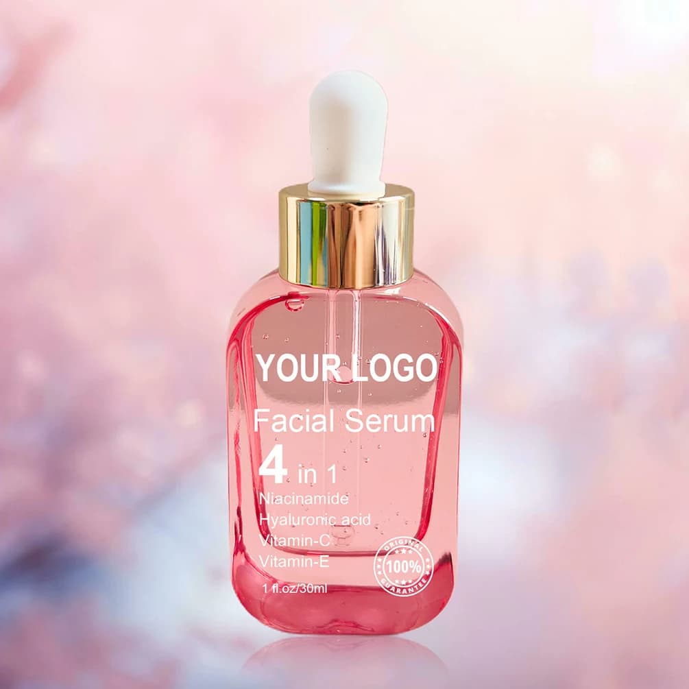 30ml 4 in 1 Face Serum Private Label Whitening Nourishing Face Foundation Custom Logo Lifting Fade Fine Lines Makeup Wholesale