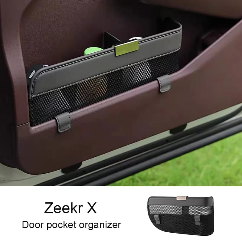 Per ZEEKR X 2023 2024 scatola portaoggetti sotto la porta anteriore Organizer tascabile scatola Organizer accessori interni per auto