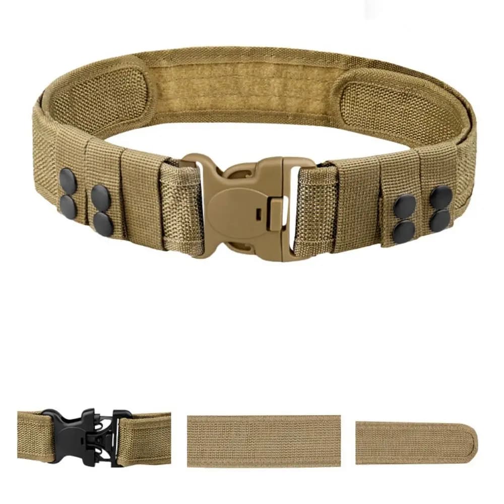 Quick Release Men Belt Breathable Adjustable Canvas Waistband Plastic Buckle Durale Marine Corps Duty Belt Outdoor
