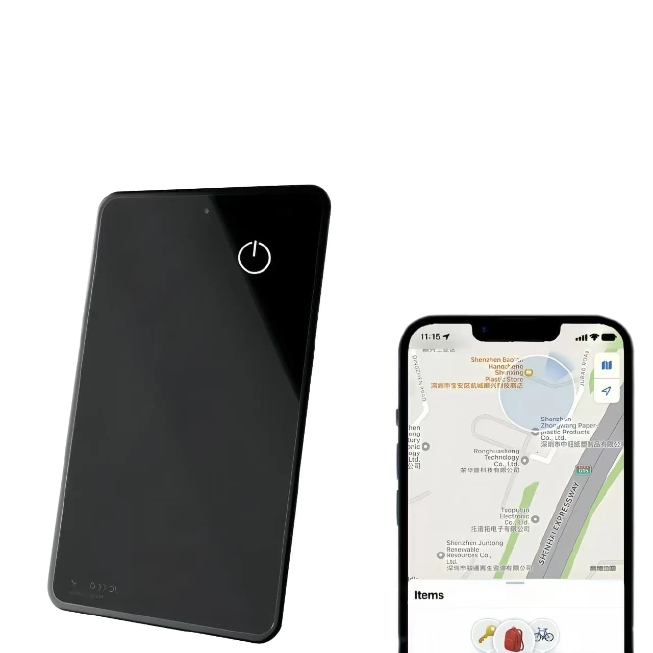 2PCS Vendita in fabbrica Mfi Certificato Air Smart Tag Card Findmy Mini Dispositivo di localizzazione GPS Portafoglio per bagagli Localizzatore di chiavi per bici Anti-perso Nfc
