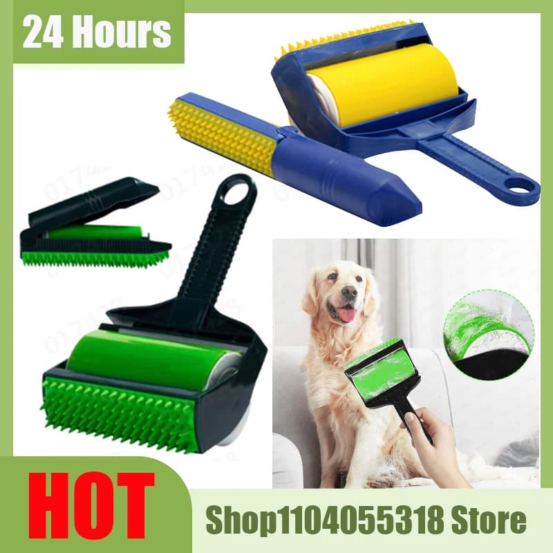 1PCS Riutilizzabile Strumento Appiccicoso Pet Hair Remover Roller Stick It Roller Appiccicoso Lavabile Lint Rulli per Vestiti Mobili Seggiolini Auto