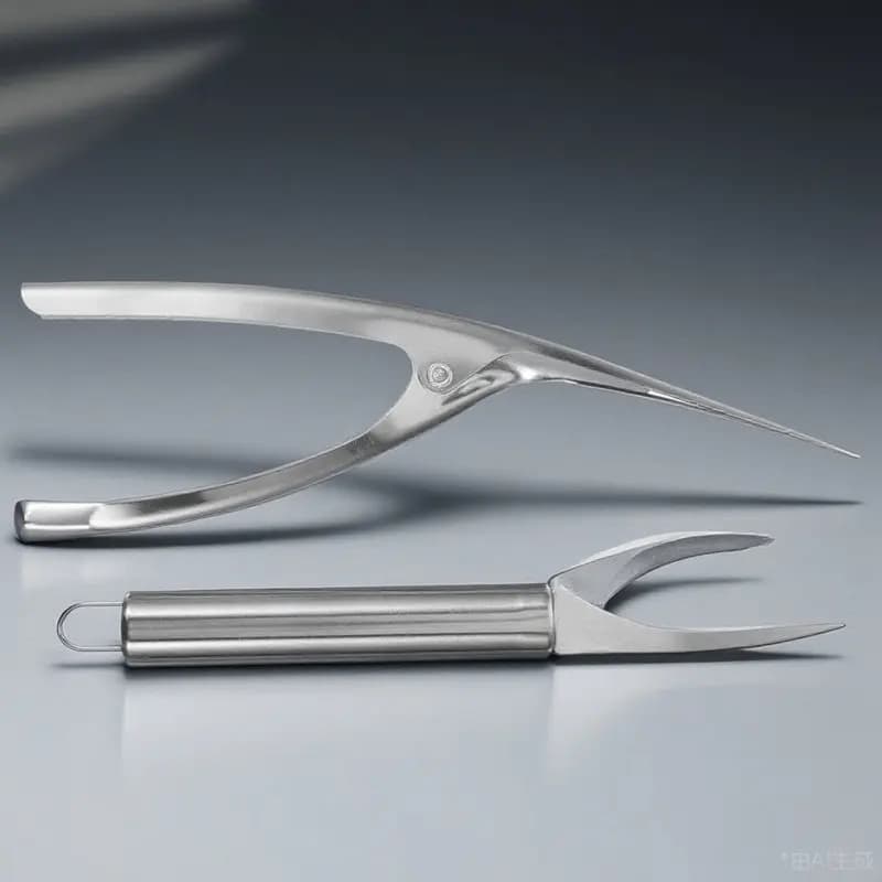 Set Professionale per Sbucciare Gamberetti, Coltello in Acciaio Inox per Rimuovere il Vello di Gamberetto, Accessorio da Cucina Portatile, Strumento per Pulire Frutti di Mare