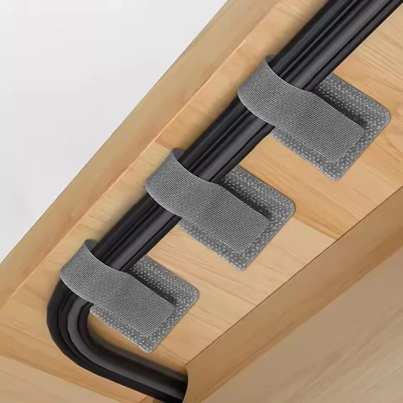 10/20PCS Fascette per cavi autoadesive con velcro posteriori Fascette per cavi in nylon Casa Camere da letto Uffici Cuffie Dati Gestori dei cavi