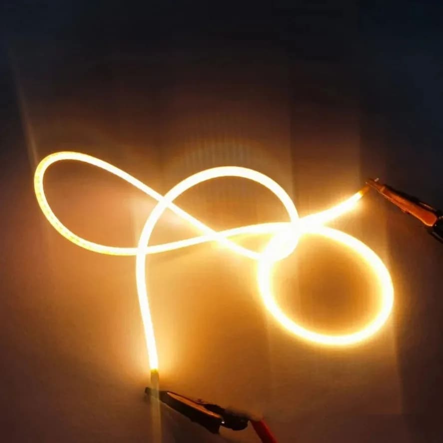 LED Flessibile Ultra Sottile Filamento Lampadina A Spirale 12V 600mm 2200K Filamento Retro Edison Lampadina Parti Della Lampada Diodo Luce di Striscia Decorazione