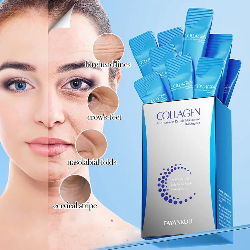 20pcs face mask to collagen anti-wrinkle reparation sleep mask without moisturizing washing brightening korean face skin care