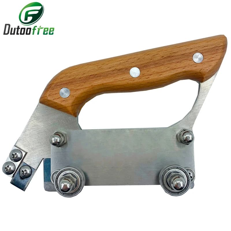 PVC Plastic Floor Groover Wheel Slotted Manually Slotted Knife Vinyl Floor Grooving Machine Tile Cutter U-Type Blade Depth 0-3mm