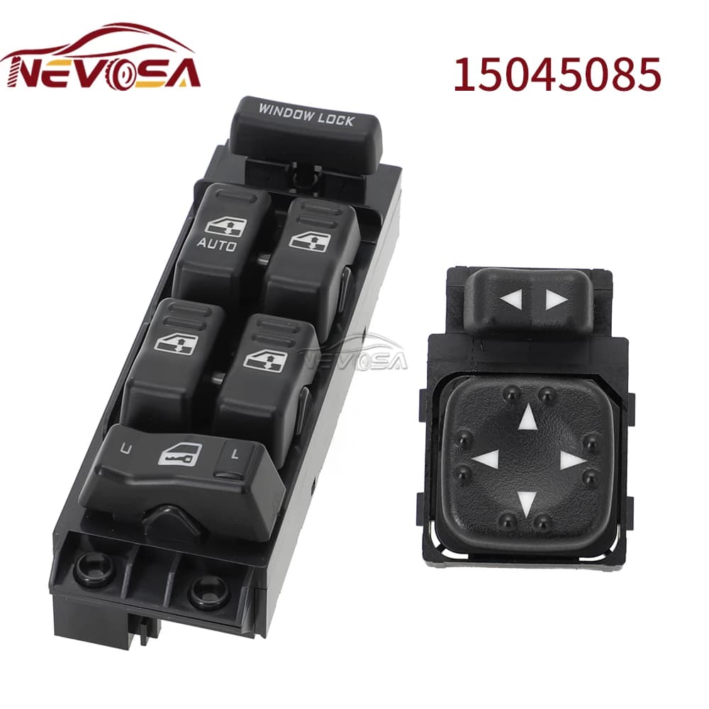 NEVOSA 15746570 Interruttore finestrino auto per Chevrolet Silverado Suburban Avalanche GMC Sierra Tahoe Yukon 19259961 15069351 15720127