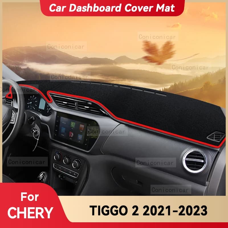Per CHERY TIGGO 2 2021-2023 Cruscotto dell'automobile Copertura Zerbino Parasole Pad Evitare Strumento di Luce Tappeto Accessori di Protezione