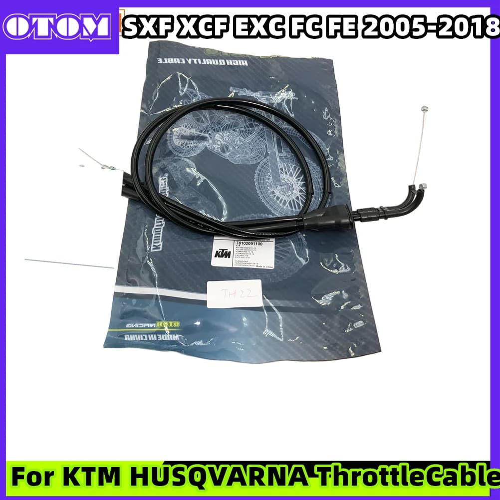 OTOM moto cavo acceleratore acceleratore linea di trazione tubi carburante filo di acciaio per KTM HUSQVARNA EXC SXF XCF FE FC 250 350 450 500