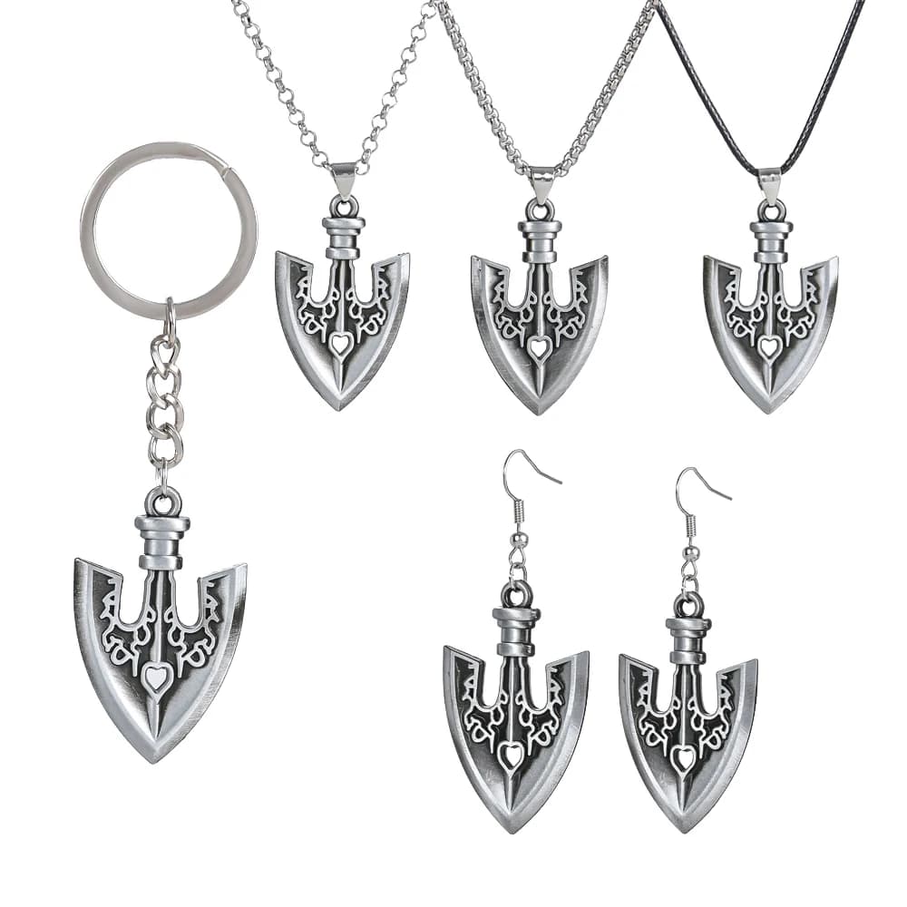 Freccia Ciondolo in metallo Catena Girocollo Collane Regali con ciondoli Gioielli Anime Fashing Collana Cosplay Kujo Jotaro