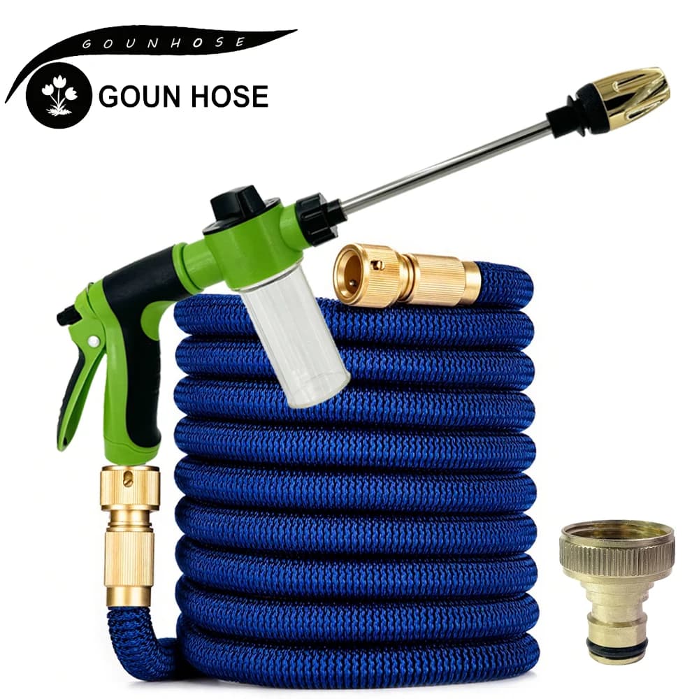 High Pressure Expandable Magic Pipe for Car Washing with Set Foam Gun, External Irrigation Tool and Garden GOUN HOPSE