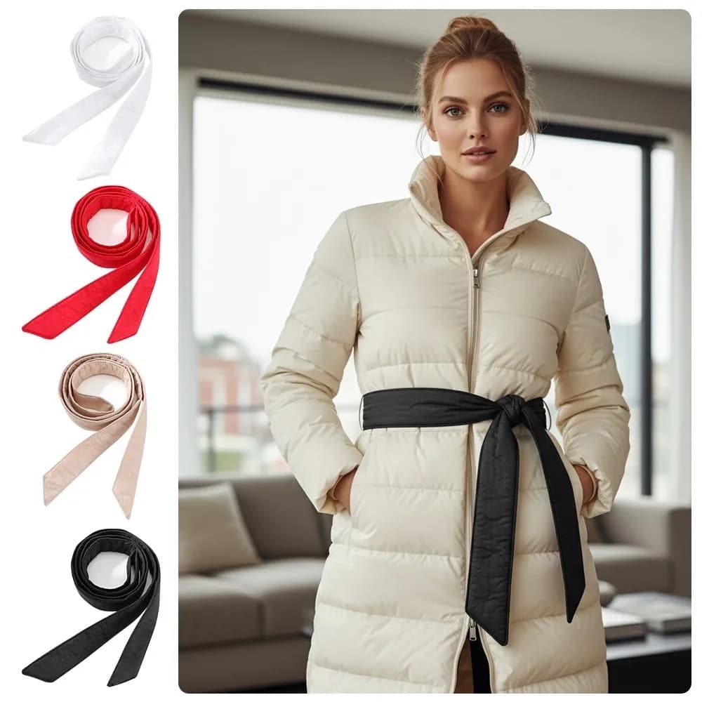 Cintura Casual Versatile per Cappotto, Larghezza 4cm, Colore Unito, Senza Fibbia, Lunghezza 180cm, Cintura Sostitutiva per Cappotto da Donna