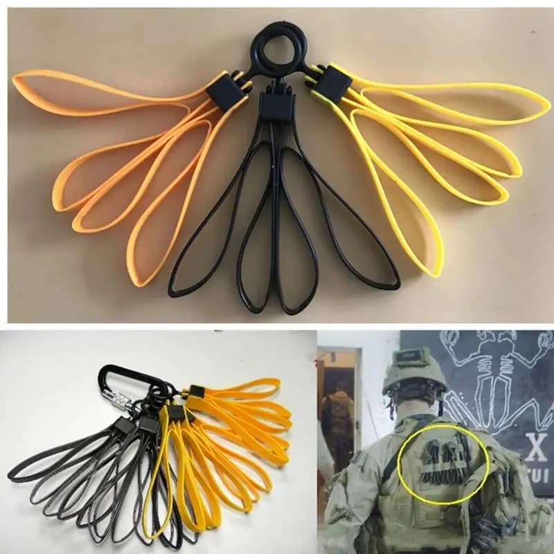 Manette per fascette in plastica Cintura decorativa sportiva CS TMC Sport Gear Fascette per cavi usa e getta Giallo Nero
