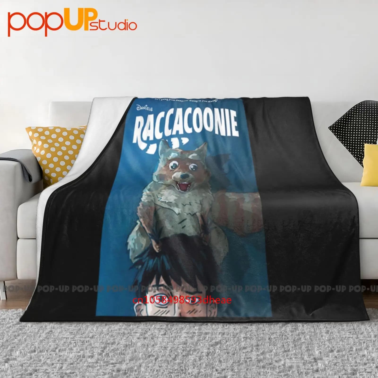 Best Seller Raccacoonie Everywhere All At Once Coperta ultra morbida trapunta invernale Copridivano Copriletto