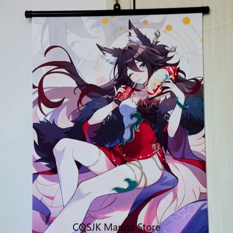 Anime Honkai: Star Rail Tingyun - Pergamena da Parete Personalizzata, Poster da Appendere, Decorazione Artistica per Dormitorio e Camera da Letto, Collezione di Giochi