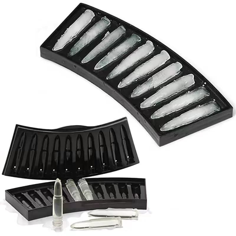 Home Gun Bullet Skull Ice Cube Maker DIY Bullet Ice Cube Tray Chocolate Mold Whiskey Wine Ice Cream Tool New Bar Accessories