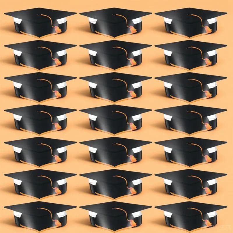 36 Pcs Graduation Cap Craft Crafts Caps Party Diy Hats Graduates Decors Bulk Has