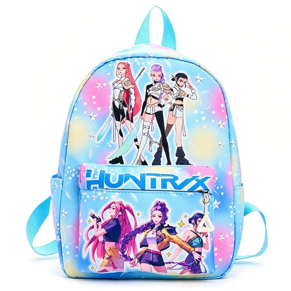 Pink 10-Inch Lightweight Backpack K D H Rumi Mira Zoey HUNTR/X Saja School Bag for Kindergarten