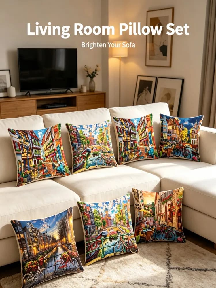 Boho Yoga Mandala Cushion Cover Set Ganesha Om Symbol Chakra Meditation Print Pillow Cover 45x45cm Home Sofa Bedroom Decorative