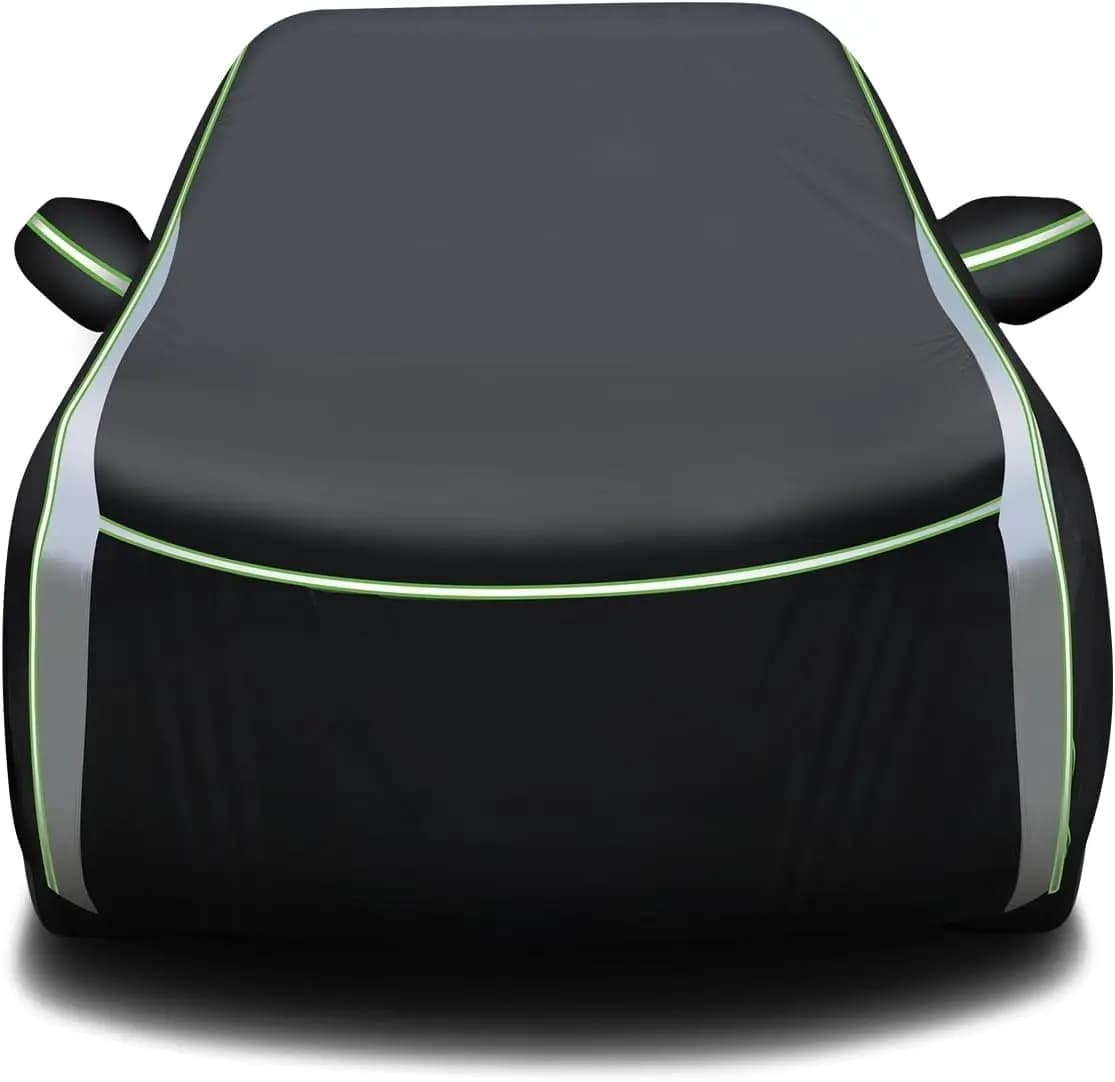 Telo Copriauto Universale per SUV Toyota Highlander 2001-2026, Impermeabile con Cerniera e Strisce Riflettenti, Protezione per Tutte le Stagioni