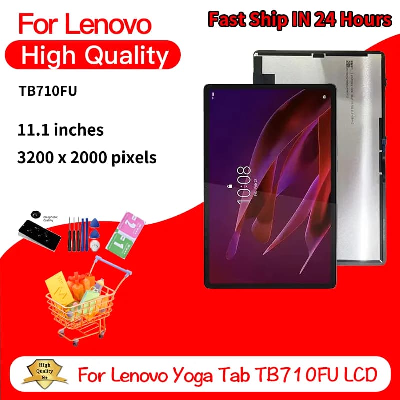 11.1"For Lenovo Xiaoxin Pad Pro GT Tab TB710FU LCD Display Touch Screen Digitizer Assembly For Yoga Tab TB710FU LCD