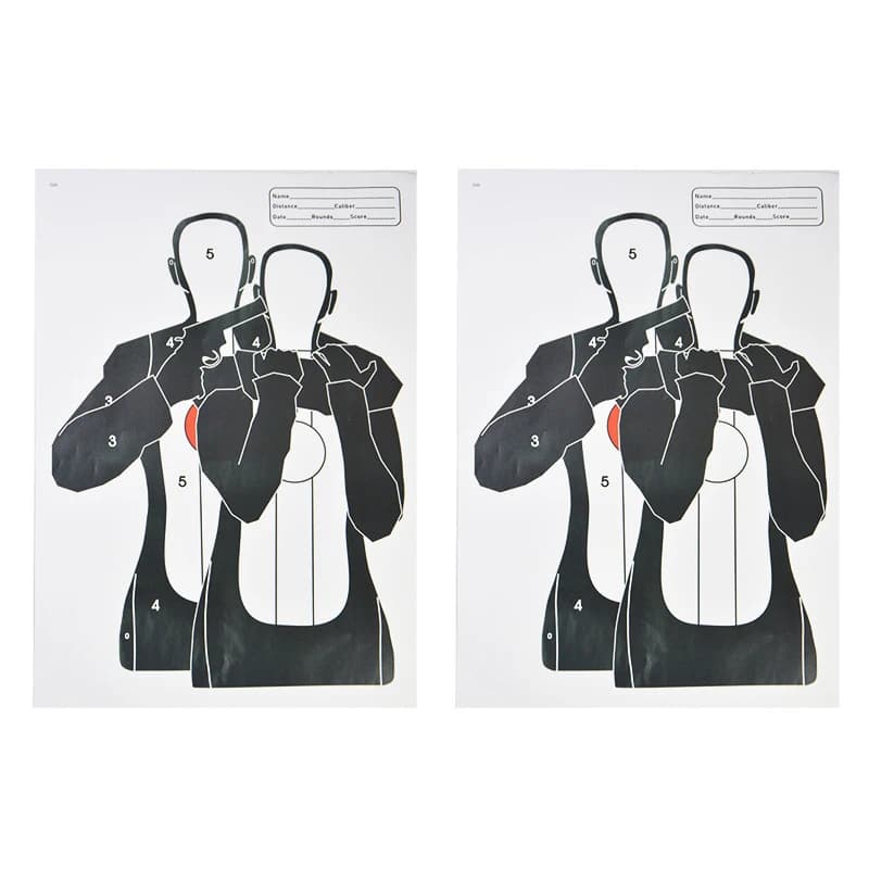10pcs Shooting Target Paper 45*32cm Shoot Practice Target Paper For BB Paintball Gun Slingshot Archery Training Accessory