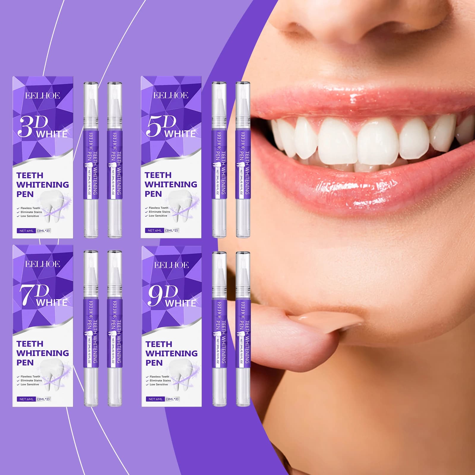 6ml Whitening Pen For Tooth Whitening Gel Tooth Candle Remove Macchie Hygiene Oral Smile Istantaneo Tooth Whitening Denti Siero Detergent