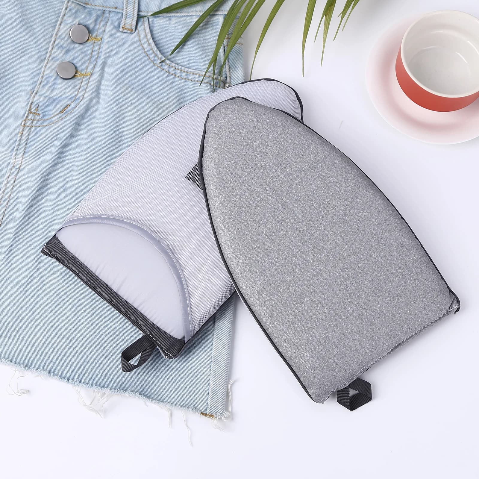 Guanti da stiro a vapore per indumenti guanti da stiro a vapore per indumenti resistenti al calore con anello per le dita Mini asse da stiro a vapore regalo per moglie mamma