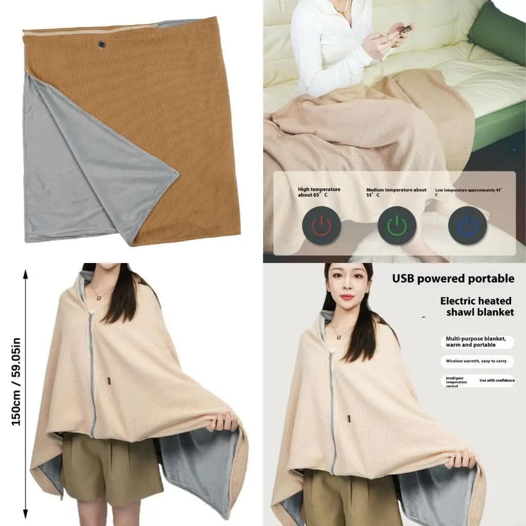 Electric Heated Blanket Fast Heating USB Power Design Heating Mat For Winter Use