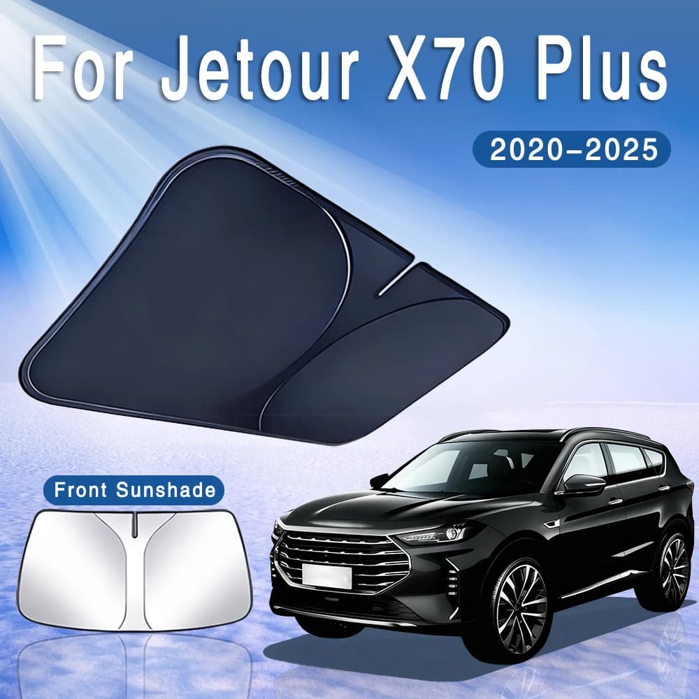 Car Sun Visor Front Windshield Sunshade Heat Insulation Summer Cooling Auto Accessories For Jetour X70 Plus 2020~2025 2022 2023