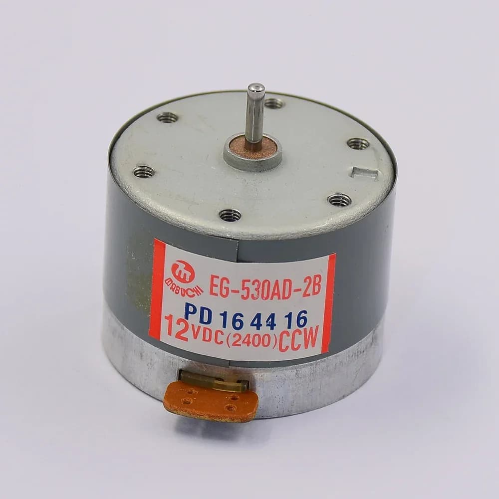 EG-530AD-2B Mini Mute 32mm Motore elettrico rotondo DC 12V 2400RPM CCW Cassetta Tape Deck Motore registratore audio