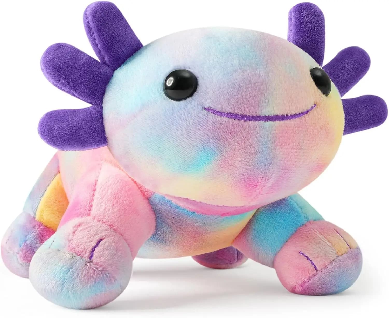 10.8" Soft Cute Axolotl Stuffed Plush Pillow Kawaii Animal Toy for Kids Gift Multicolored