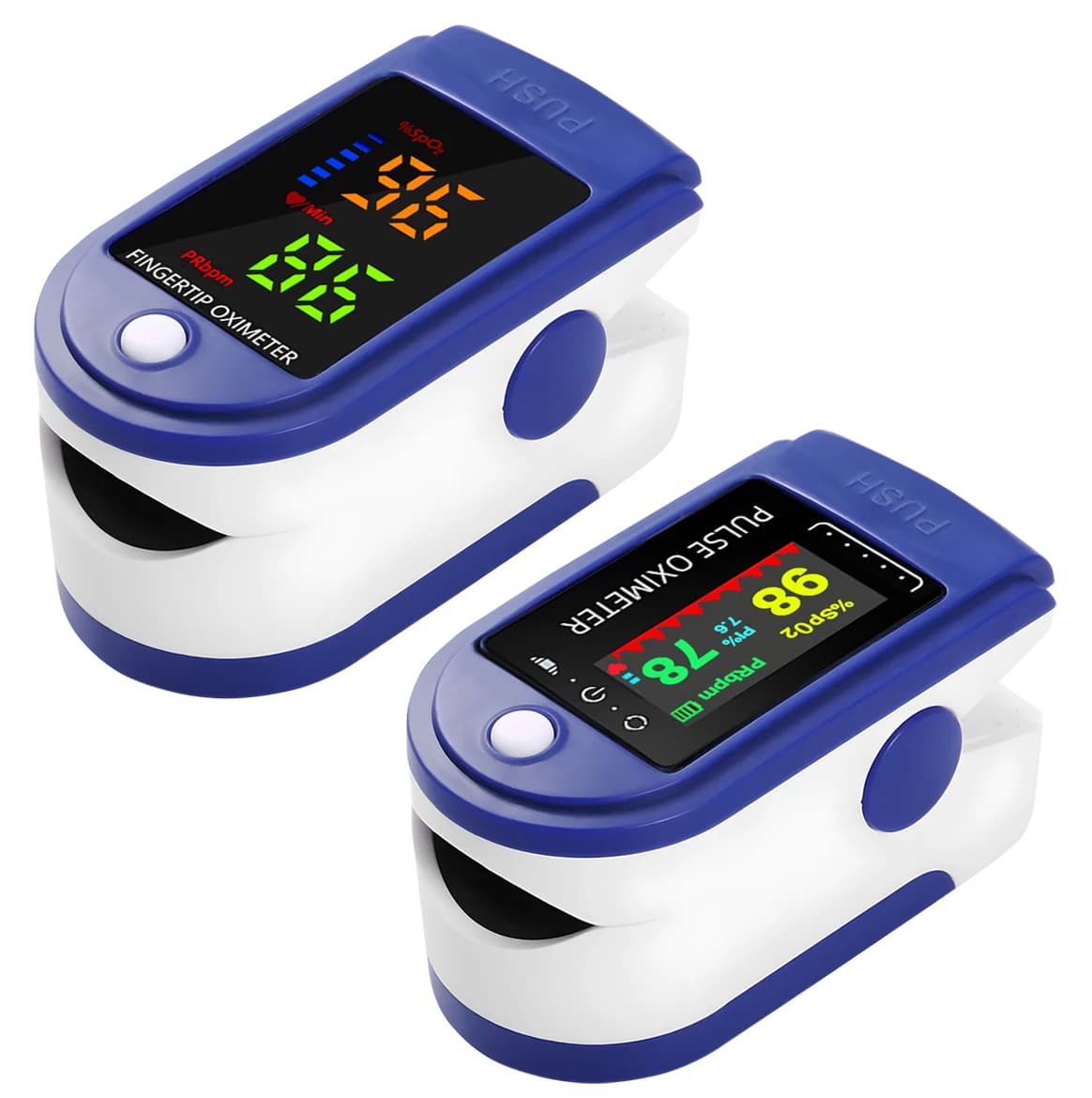 Pulse oxymeter with finger clip Medical oxygen saturation meter in the blood Heart rate SPO2 Monitor oxymeter de puls