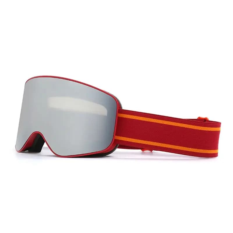 Occhiali da sci e snowboard AEF5 per uomo e donna, protezione antiappannamento, doppia lente, da indossare sopra gli occhiali, con design cilindrico