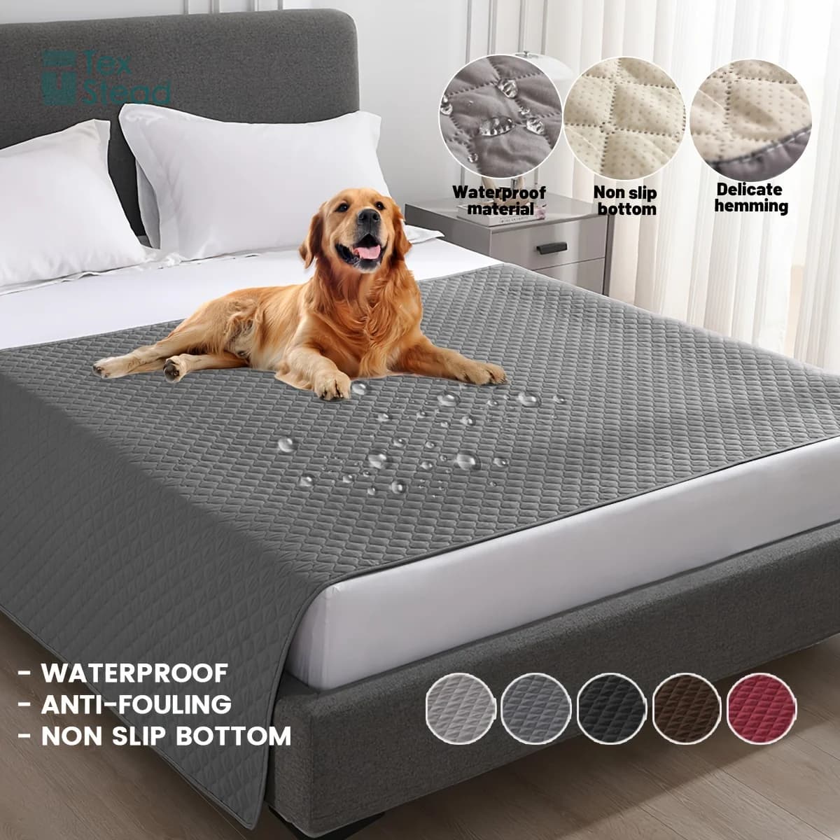 Anti-slip blanket and Anti-swimming for Dog Bed, Sofa Mat, Car Mat, Furniture Cover and Cat Sofas