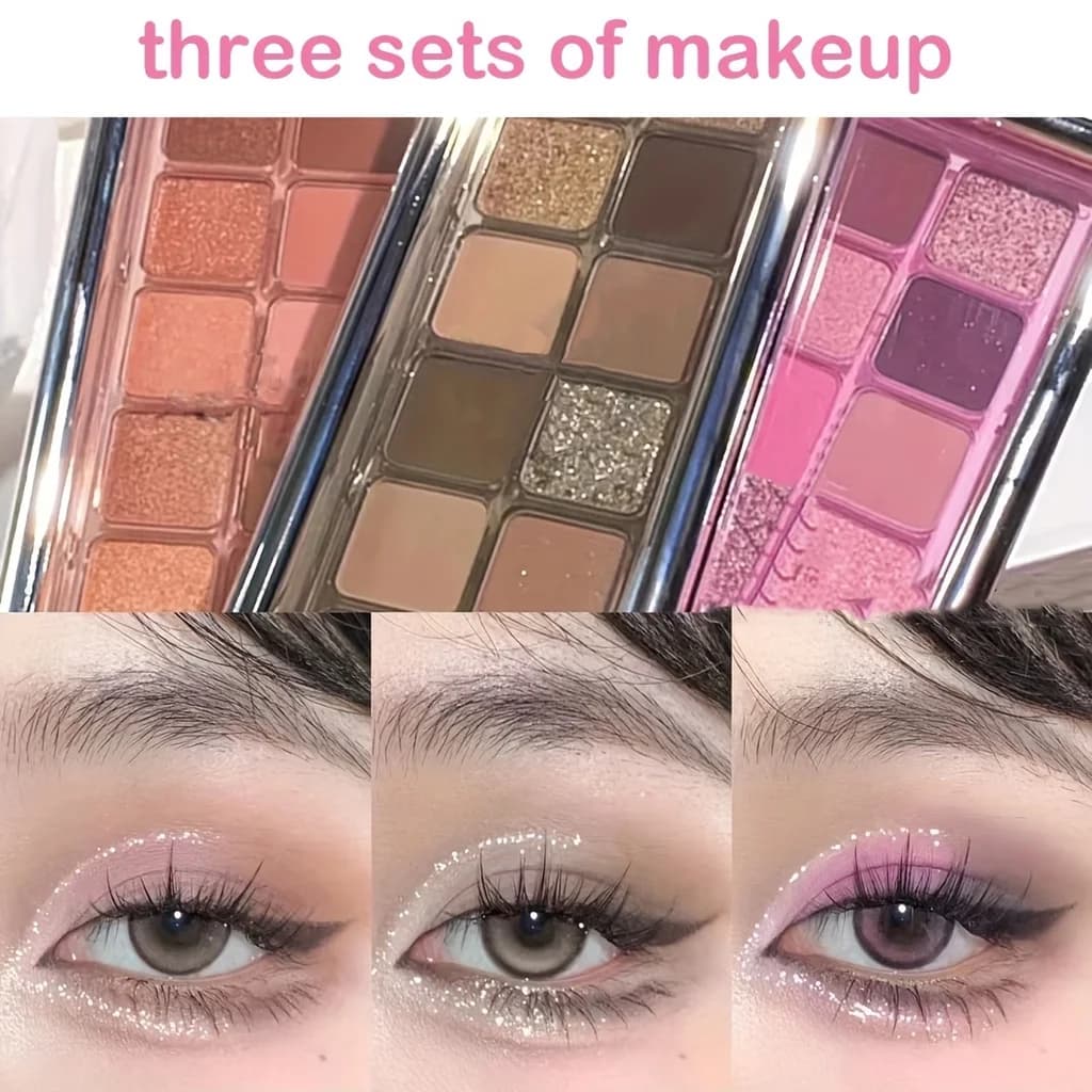 12 colori Nude Eyeshadow Palette Matte Shimmer High Pigment grey Color Tone Waterproof Professional Eyeshadow Palette
