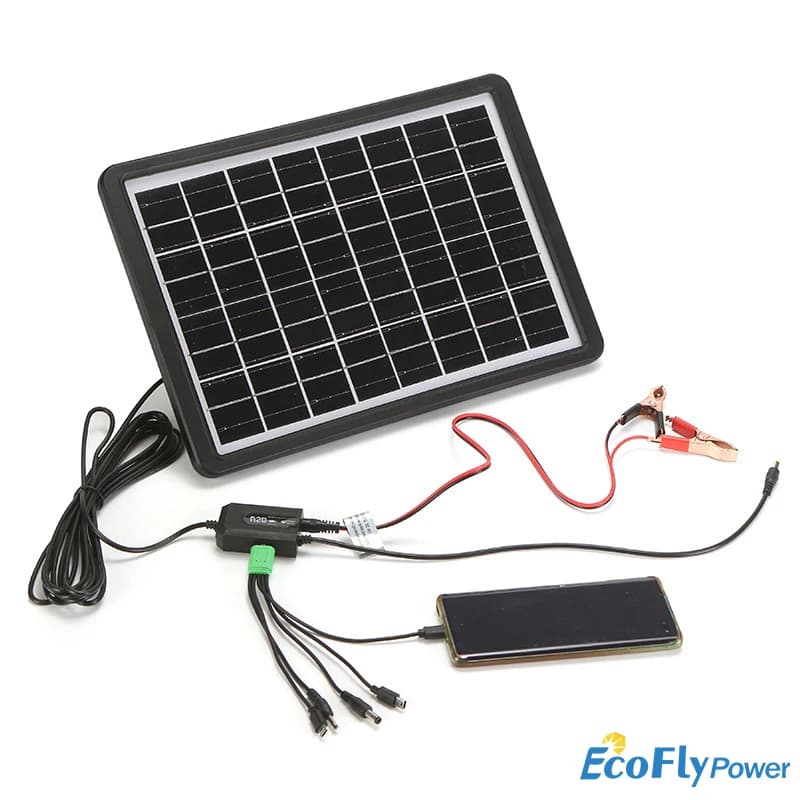 6V 16V 3W 8W 15W Piccolo pannello solare portatile Porta USB DC tipo C per la ricarica di emergenza esterna della batteria di ricarica del telefono cellulare