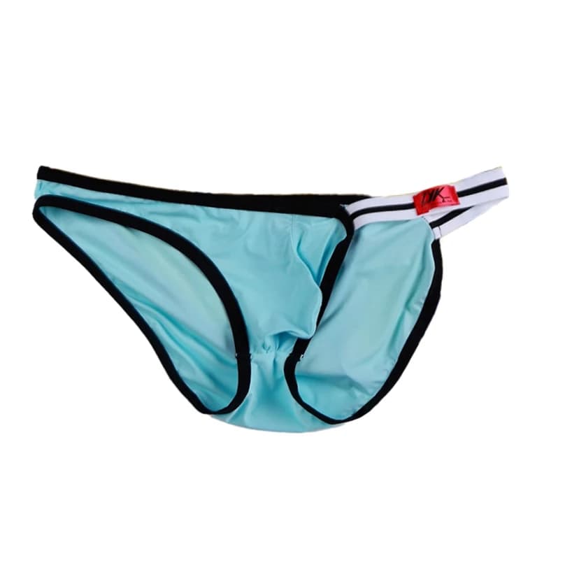 Men's Pouch Briefs with Funny Side Hollow Waistband Sexy Interior Slip Underwear for Men Male Panties Herren Unterhosen Hommes