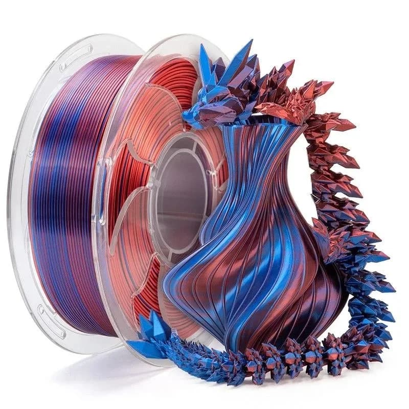 1 kg 3D Printer Consumables, bicolor PLA filament suitable for all FDM printing machines of 1.75 mm