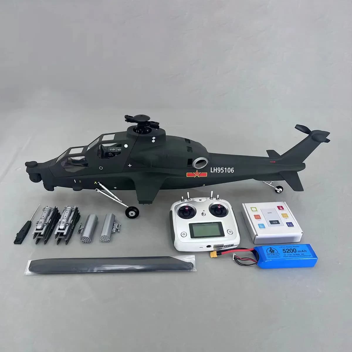 Roban 470 Dimensioni RTF 2 Pale CAIC Z-10 RC Elicottero GPS X1 Sistema di controllo di volo