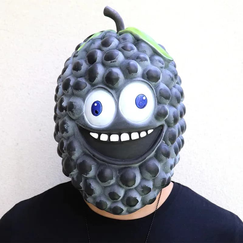 2025 aaa Ananas Mask News Halloween Cosplay Lattice Mascara Full Face Funny Dragon Helmet Fruit Durian Costume A