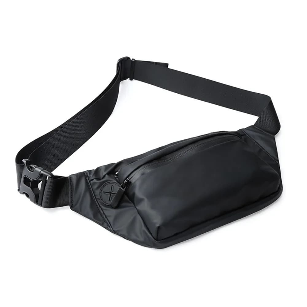 Nuova marsupio impermeabile Borsa da cintura casual nera Borsa a tracolla sportiva da corsa