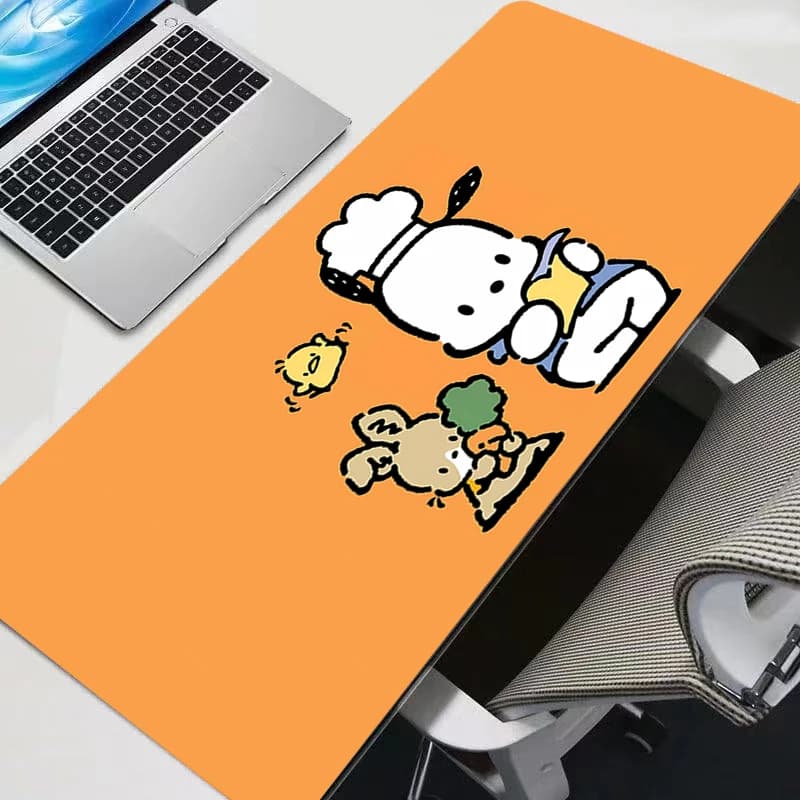 Tappetino per mouse Pochacco, accessori da gioco anime, tappetino da scrivania per tastiera Varmilo, tappetino per mouse resistente, tappetini per mouse da gaming