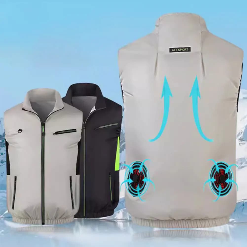 Giacca cool Gilet da pesca traspirante Abbigliamento da lavoro senza maniche per lavori ad alta temperatura