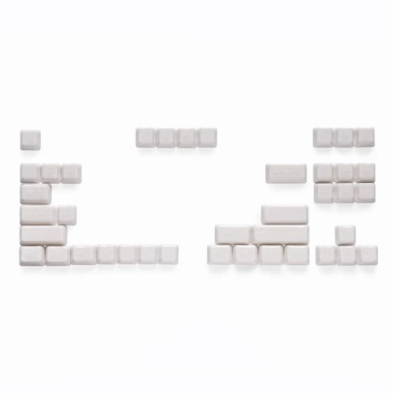 Set di Keycap in Ceramica Effetto Ghiaccio, Area Funzionale B, Keycap Personalizzati Profilo Cherry per Tastiera Meccanica, Tappi per Tasti PC, Regali