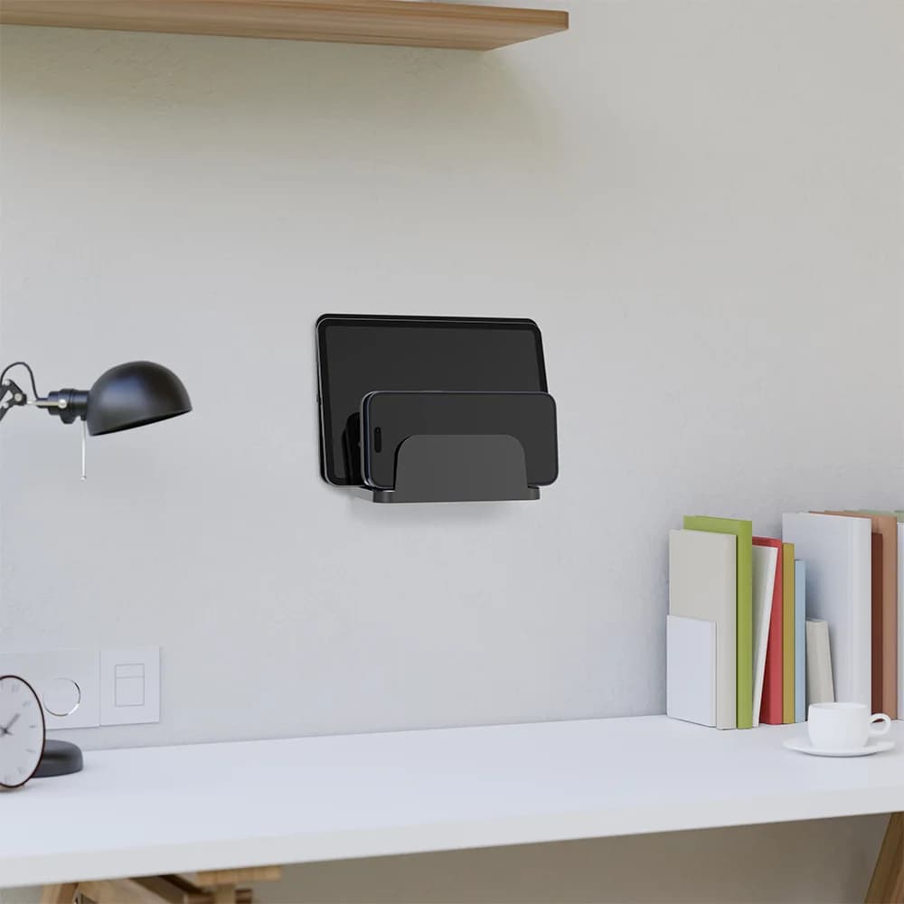 For E-Book Tablet Phone Wall Mount Bracket For IPhone For Samsung For Xiaomi For Huawei Multi-Functional Four Slot Phone Holder