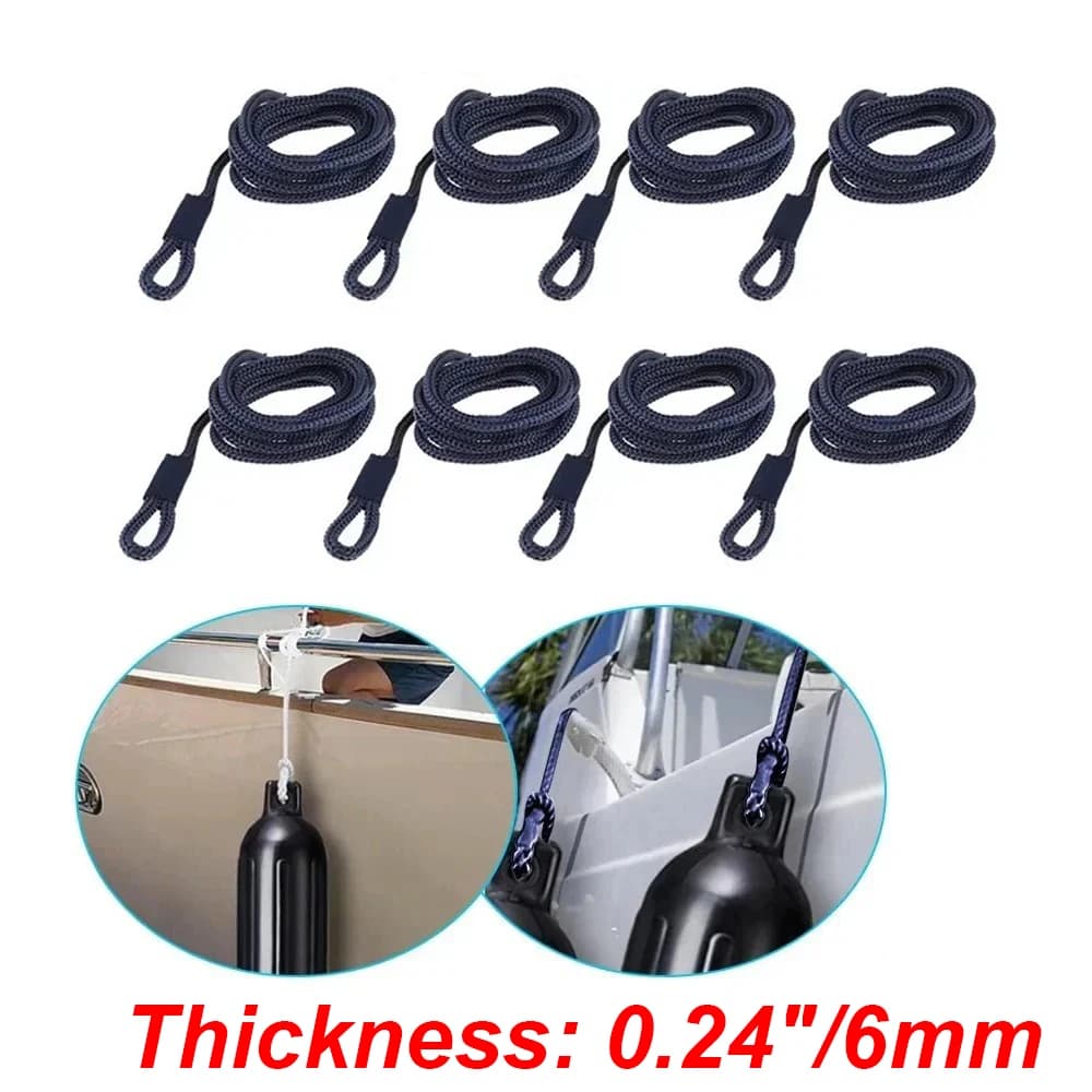 6/8/10 pz 5ft Barca Parafango Linea 6mm di Spessore Marine Parafango Parafango Corde di Ormeggio Per G0 G1 Parafango Paraurti Barca accessori